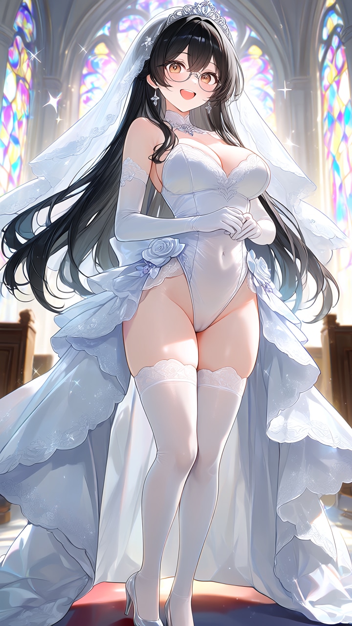 <うちの子ちゃん、先輩ちゃん>Wedding Leotard<幼馴染ちゃん>
