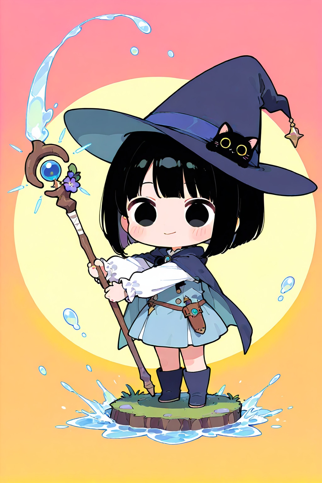 水の魔女と黒猫