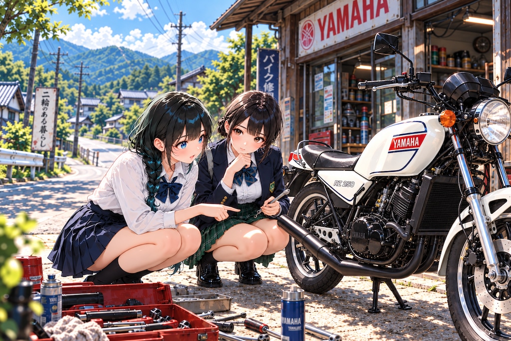 Innocent Worldちゃんと話し込むお団子JK