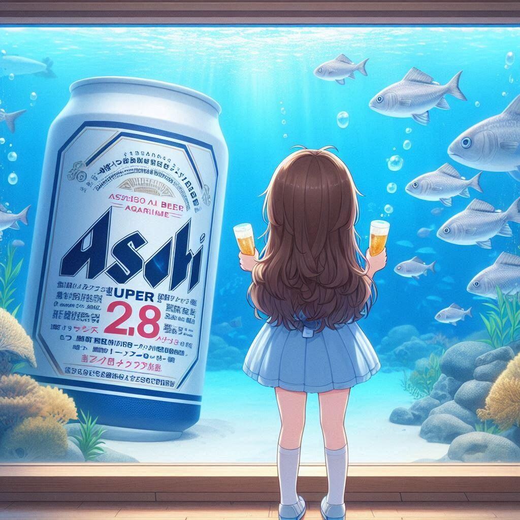 水族館を楽しむ小さな女の子