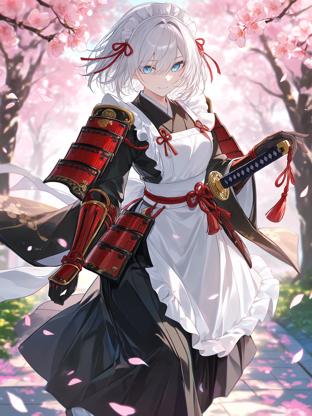 主様、桜が綺麗ですね