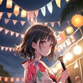 夏祭りの女の子 2枚目