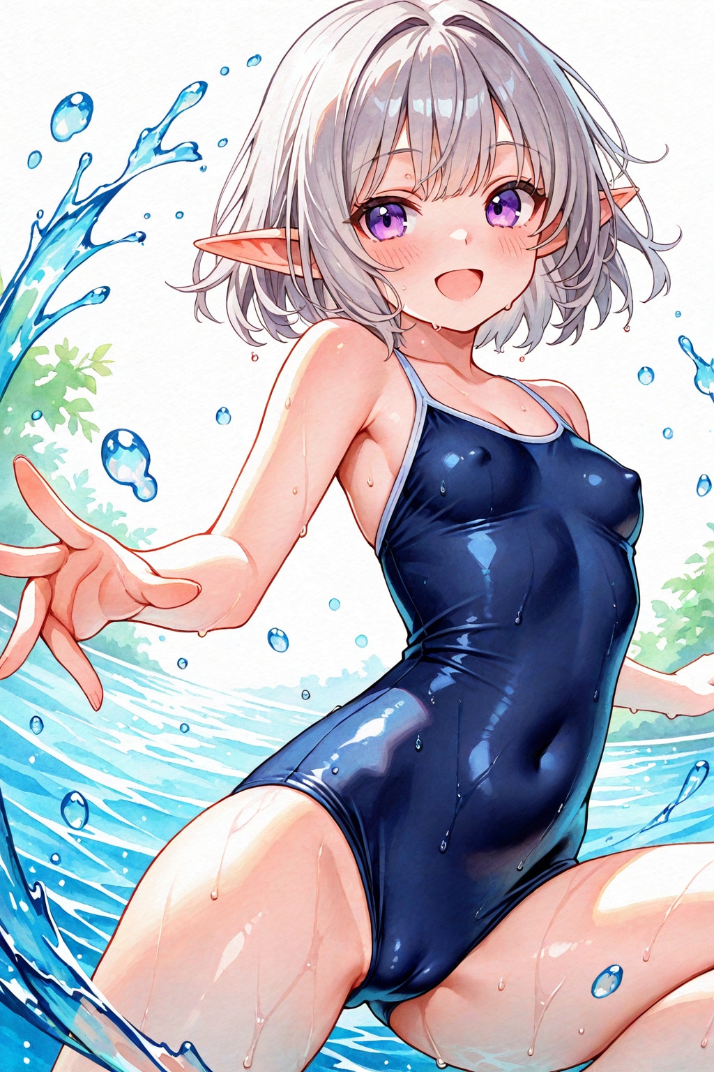 水遊び