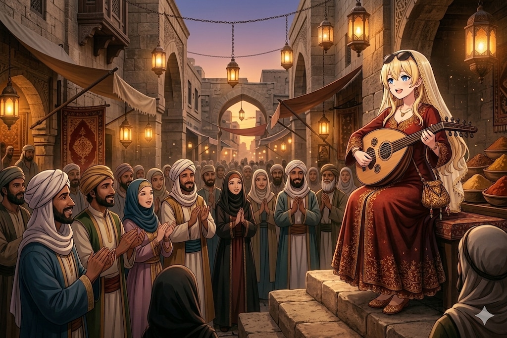 灯りに導かれる歌姫の夜