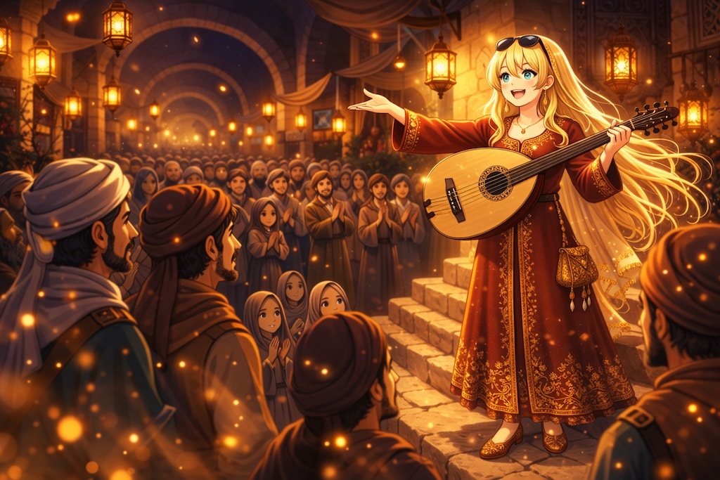 灯りに導かれる歌姫の夜