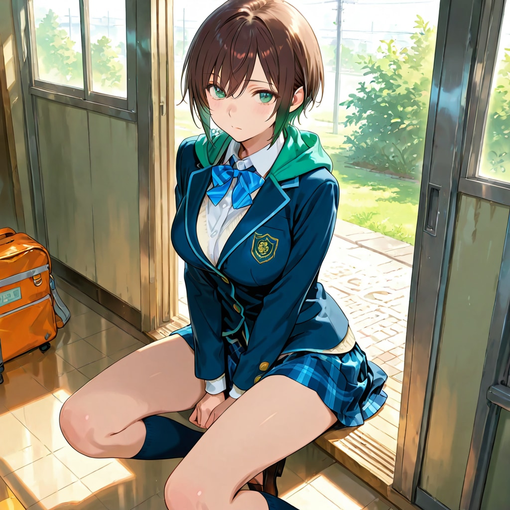 他所の子の女子学生、桝 琴音さん | の人気AIイラスト・グラビア