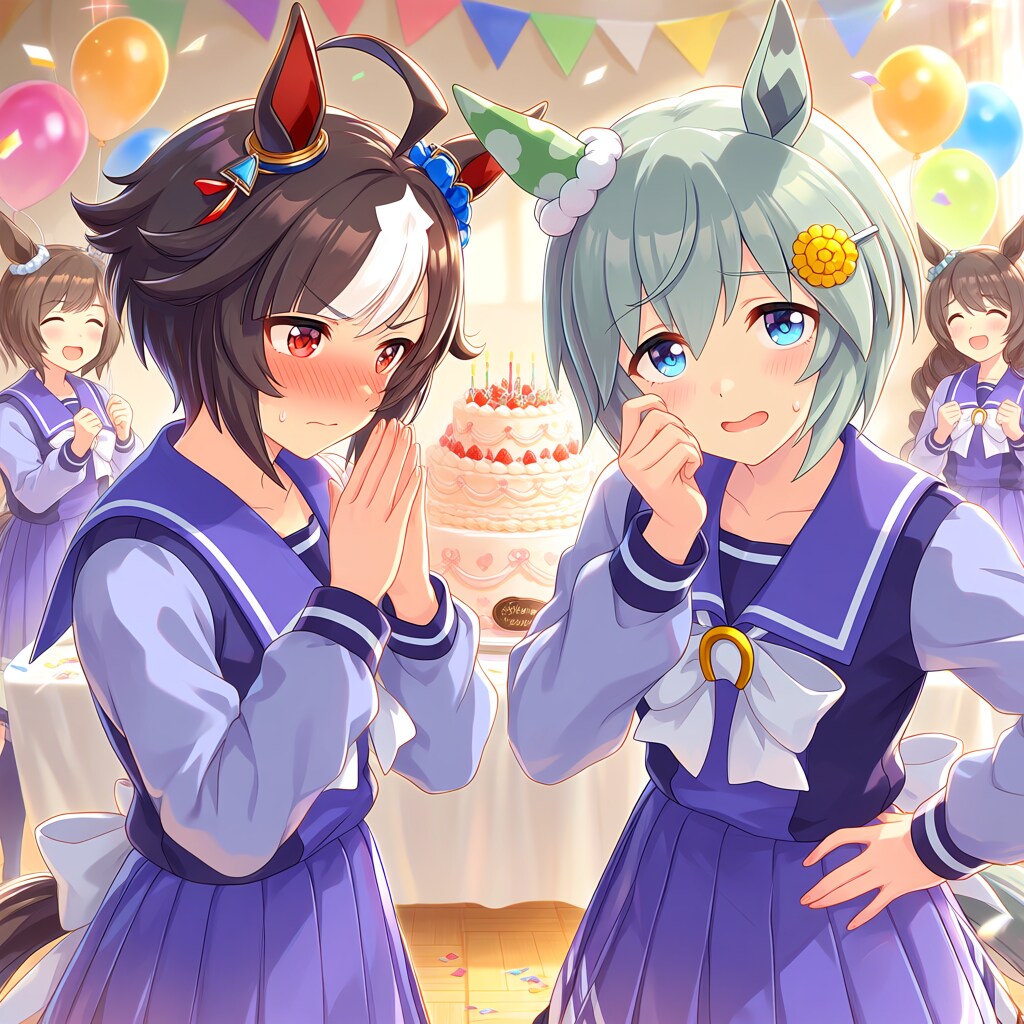ビリーヴ＆セイウンスカイ　お誕生日 | の人気AIイラスト・グラビア