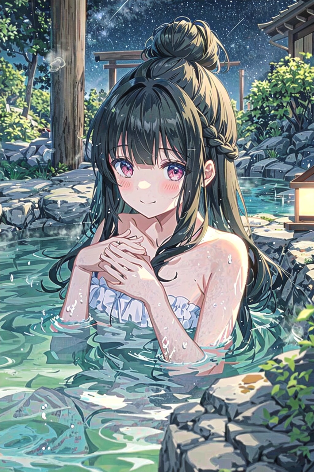 おんせんにはいるのです