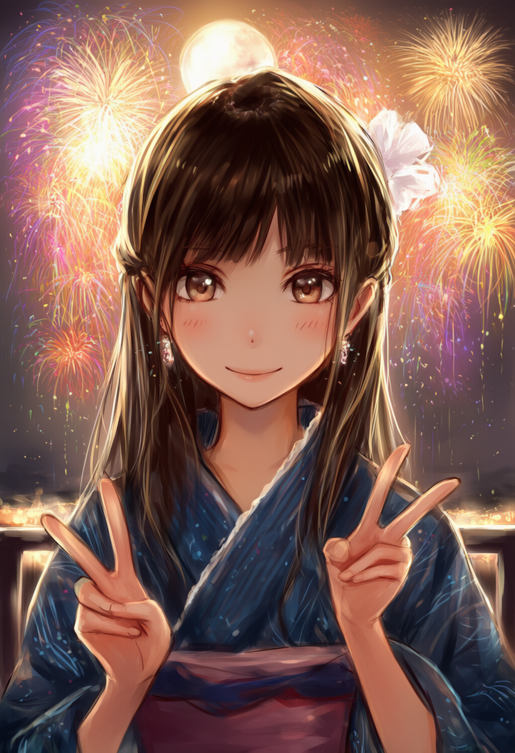 夏は　やっぱり　君と　花火大会　覚えてる