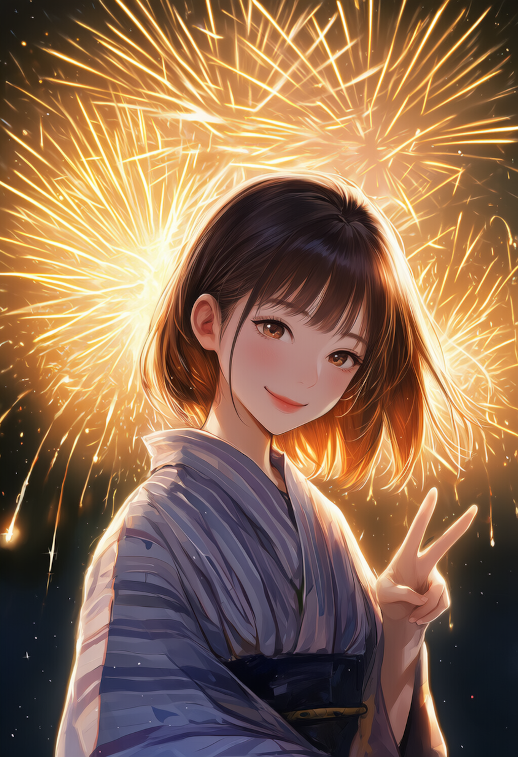 夏は　やっぱり　君と　花火大会　覚えてる
