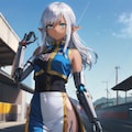 レースクイーンの練習⑥ 4枚目
