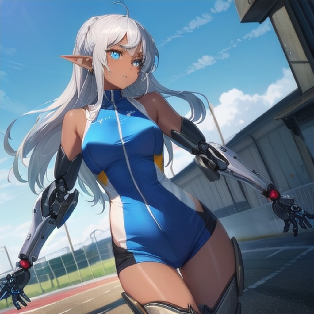レースクイーンの練習⑥