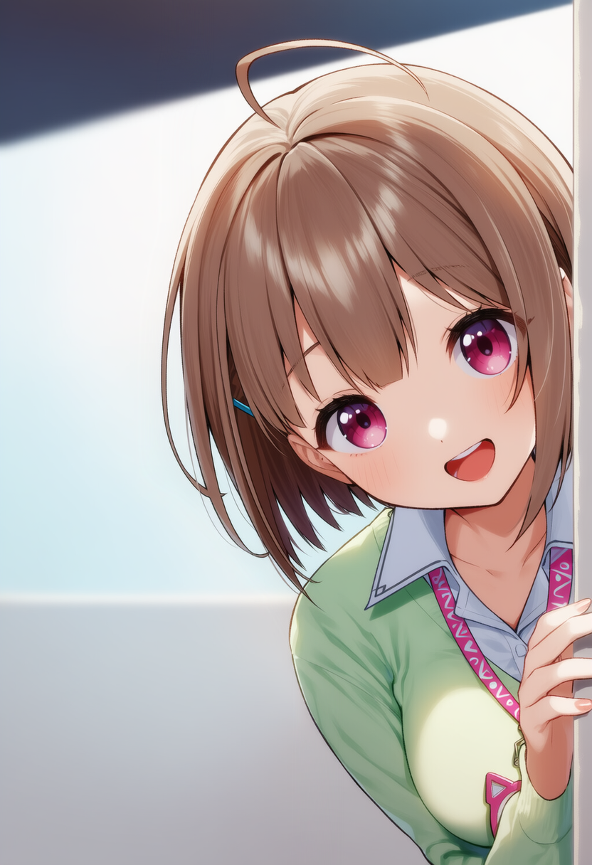 のどかちゃんが物陰からジッと見つめているだけ | の人気AIイラスト・グラビア