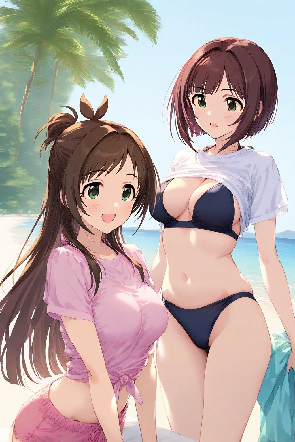 ビーチでビキニTシャツみくにゃんご (WAVE)