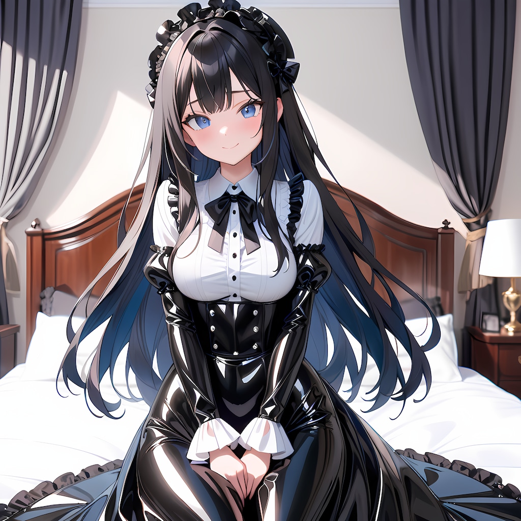 黒エナメルゴスロリ