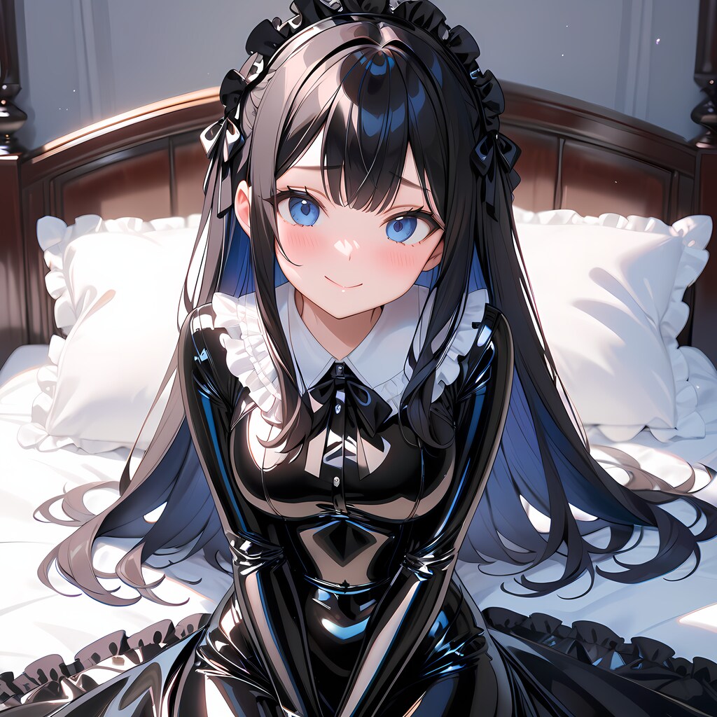 黒エナメルゴスロリ