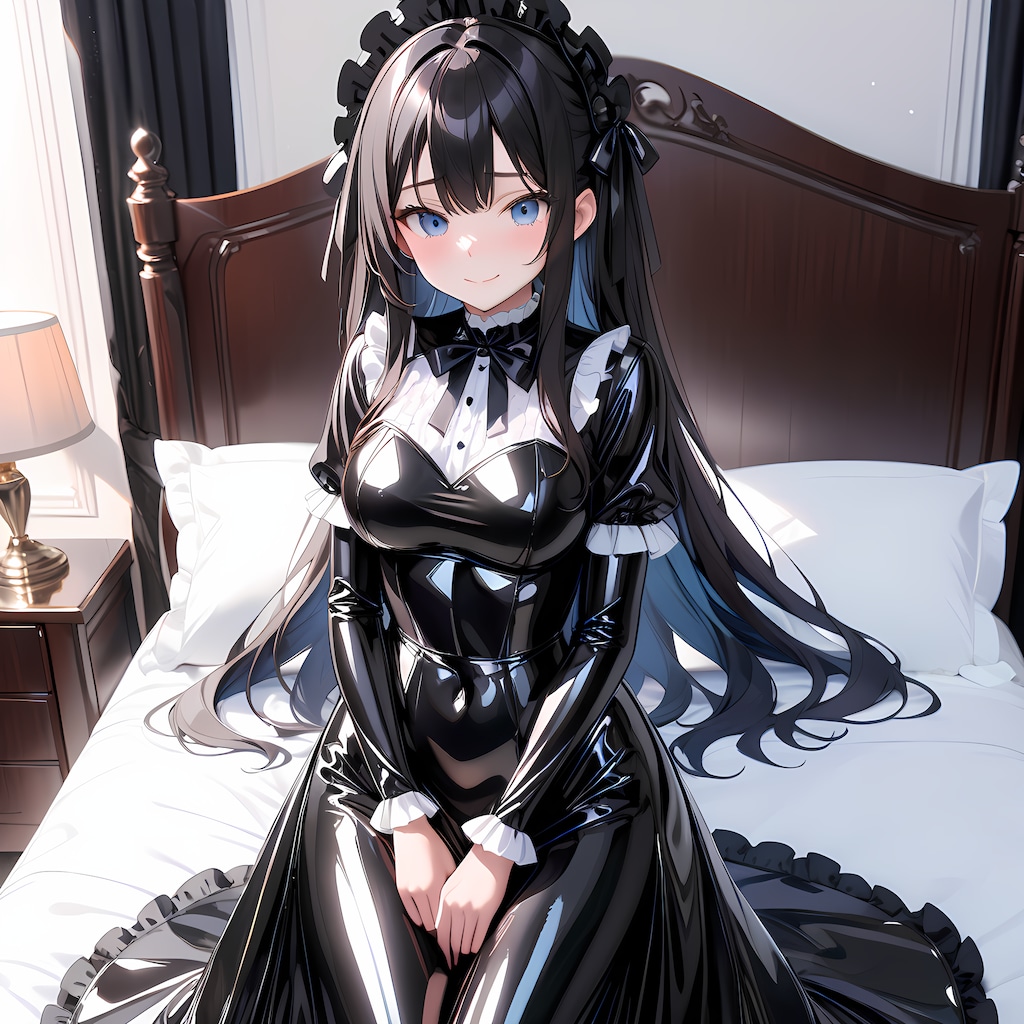 黒エナメルゴスロリ