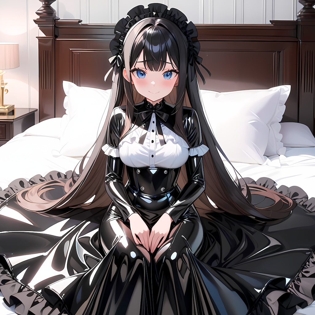 黒エナメルゴスロリ