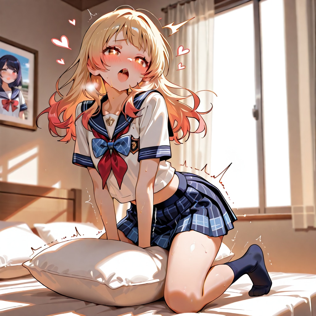自室で