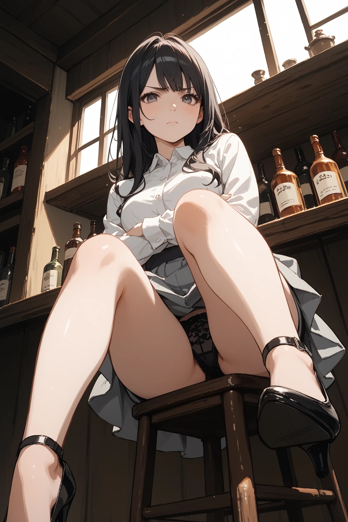勝負に負けたんだからパンツ見せてよ