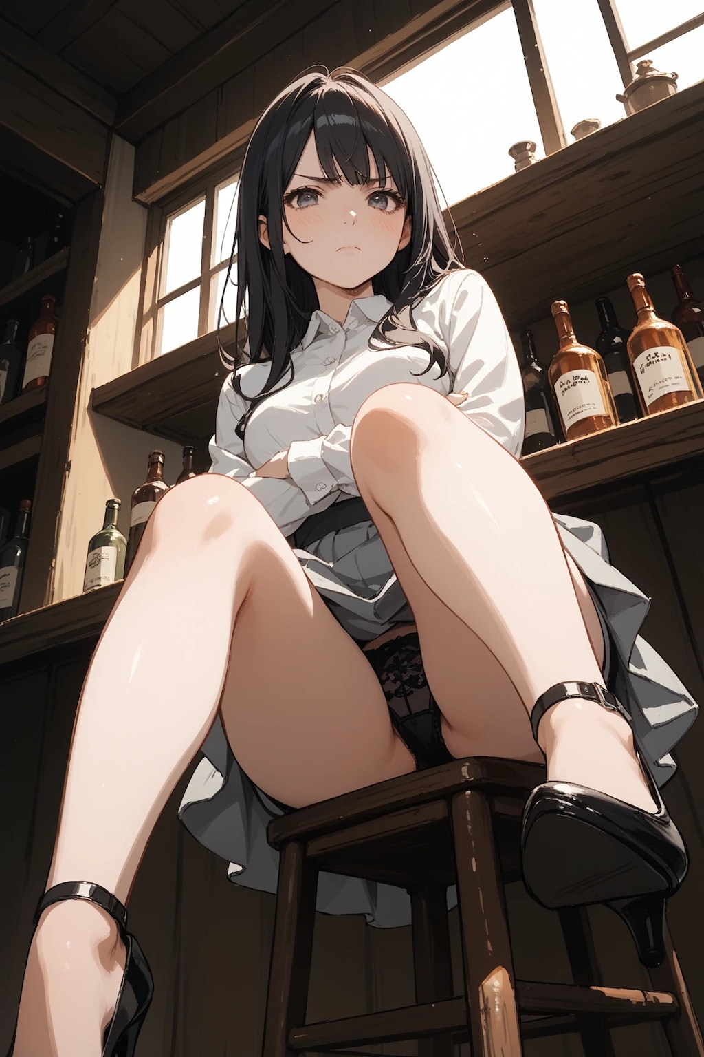 勝負に負けたんだからパンツ見せてよ