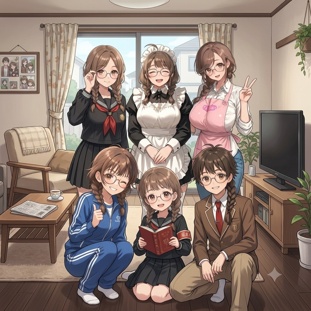 【固定うちの子紹介】眼鏡三つ編みの世界へようこそ！
