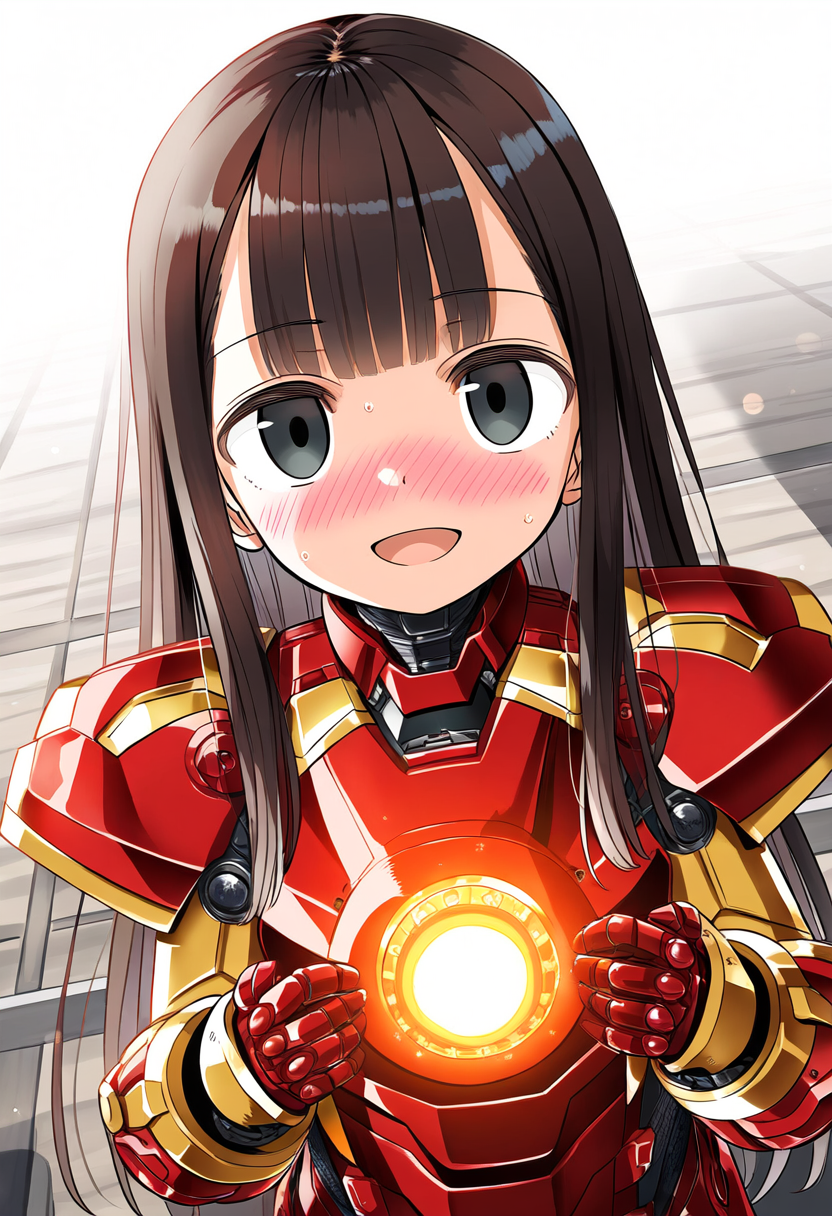 アイアンマンの衣装を着させて貰ったうちの子ちゃん