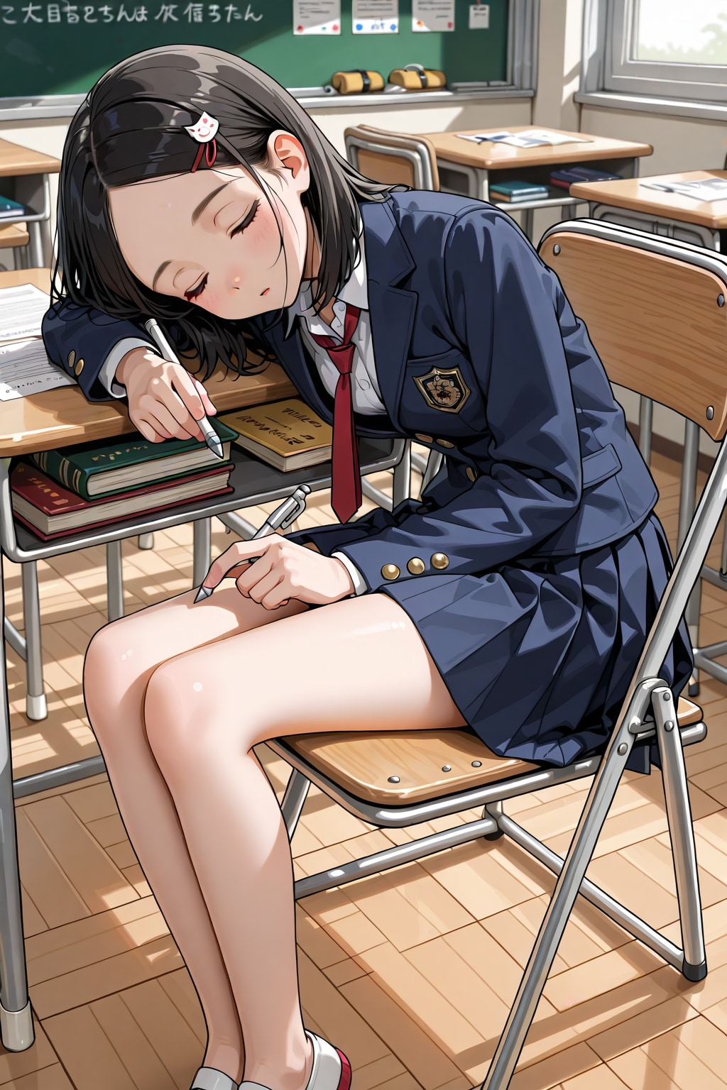 「宿題やっと終わったーー」　2学期の始まりですね | の人気AIイラスト・グラビア