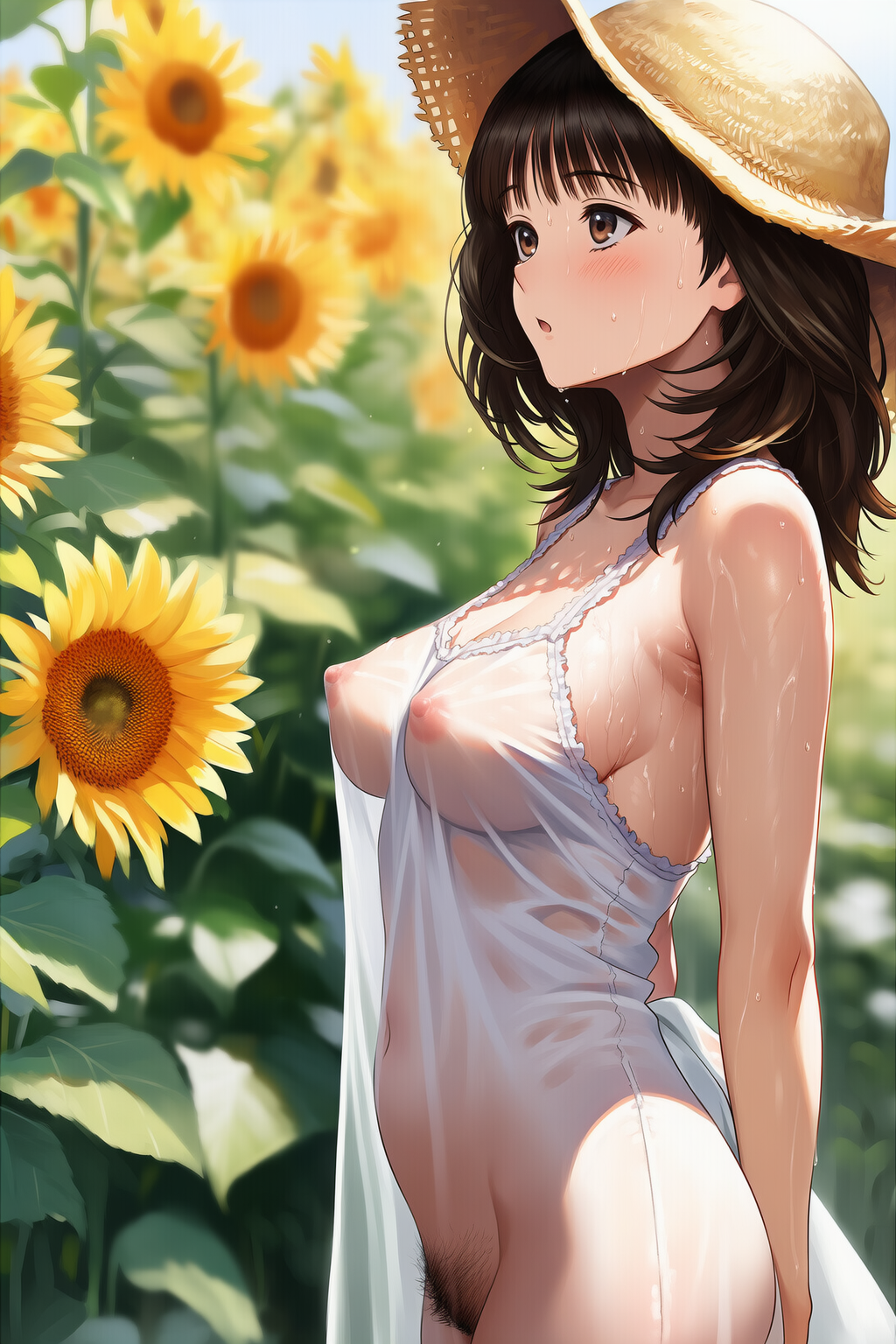 ドキドキのひまわり畑