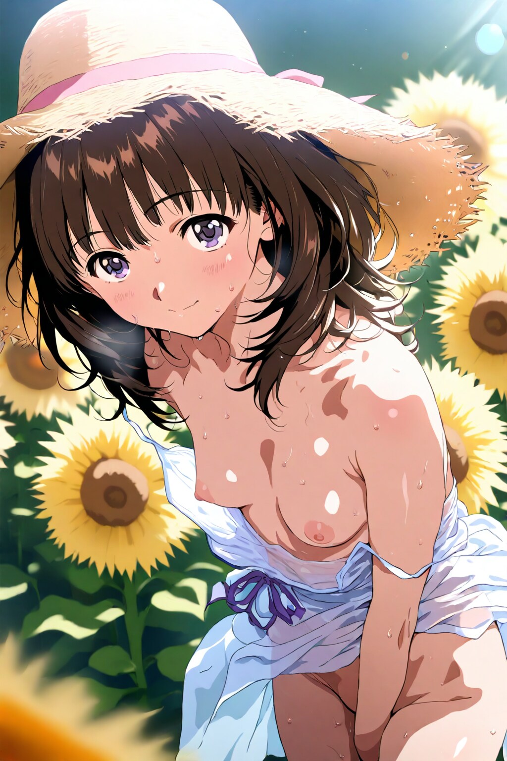 ドキドキのひまわり畑