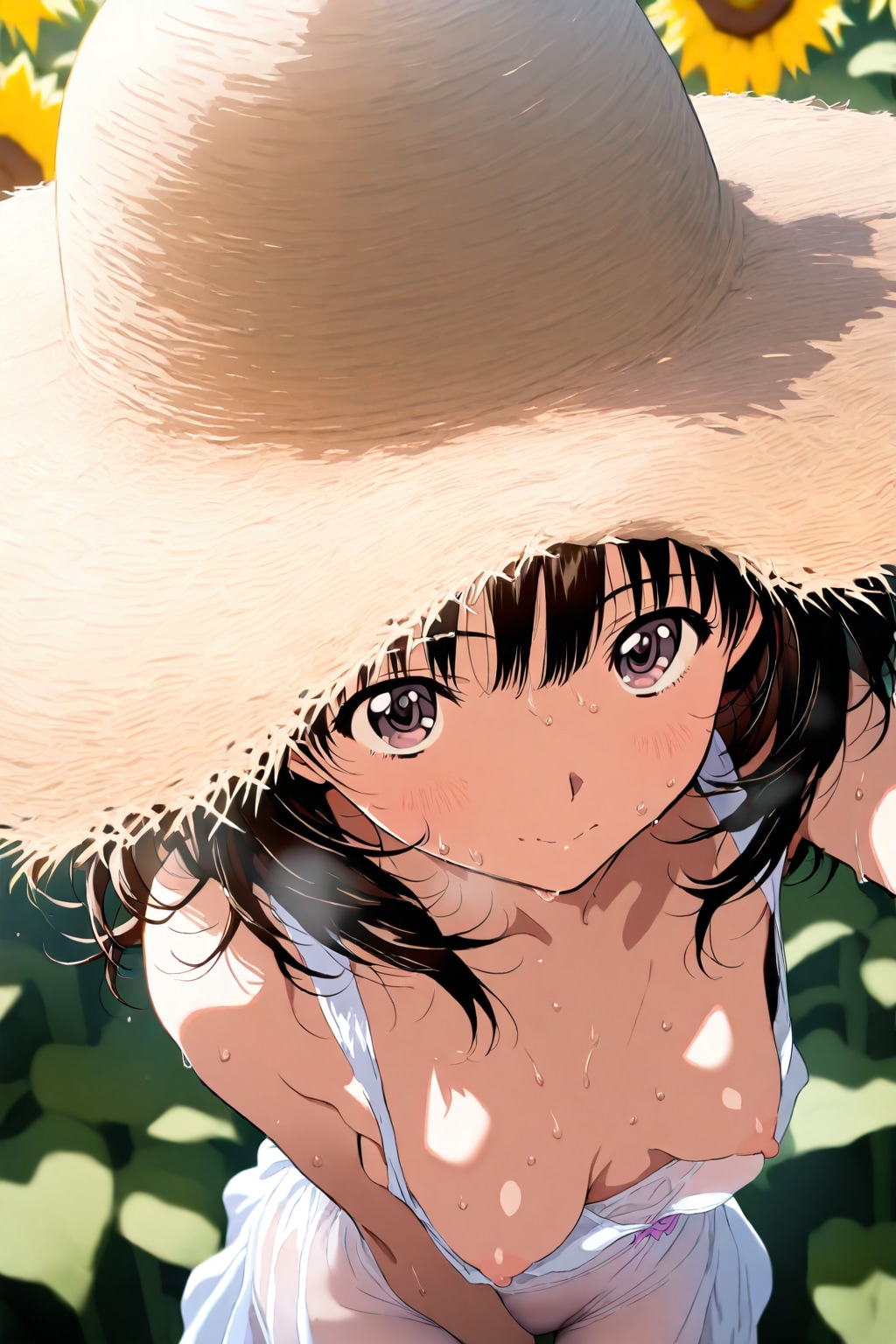 ドキドキのひまわり畑