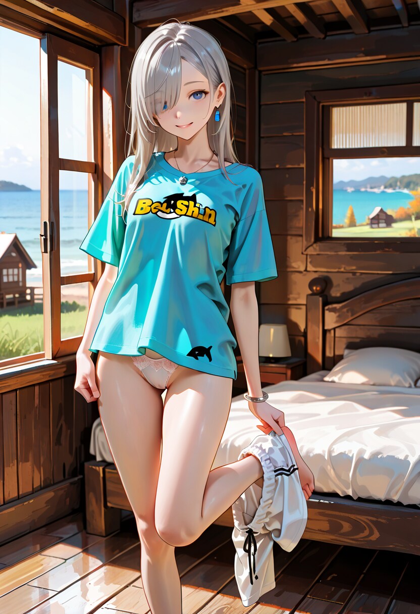 由璃亜 Oversized T-shirt R15 (1)