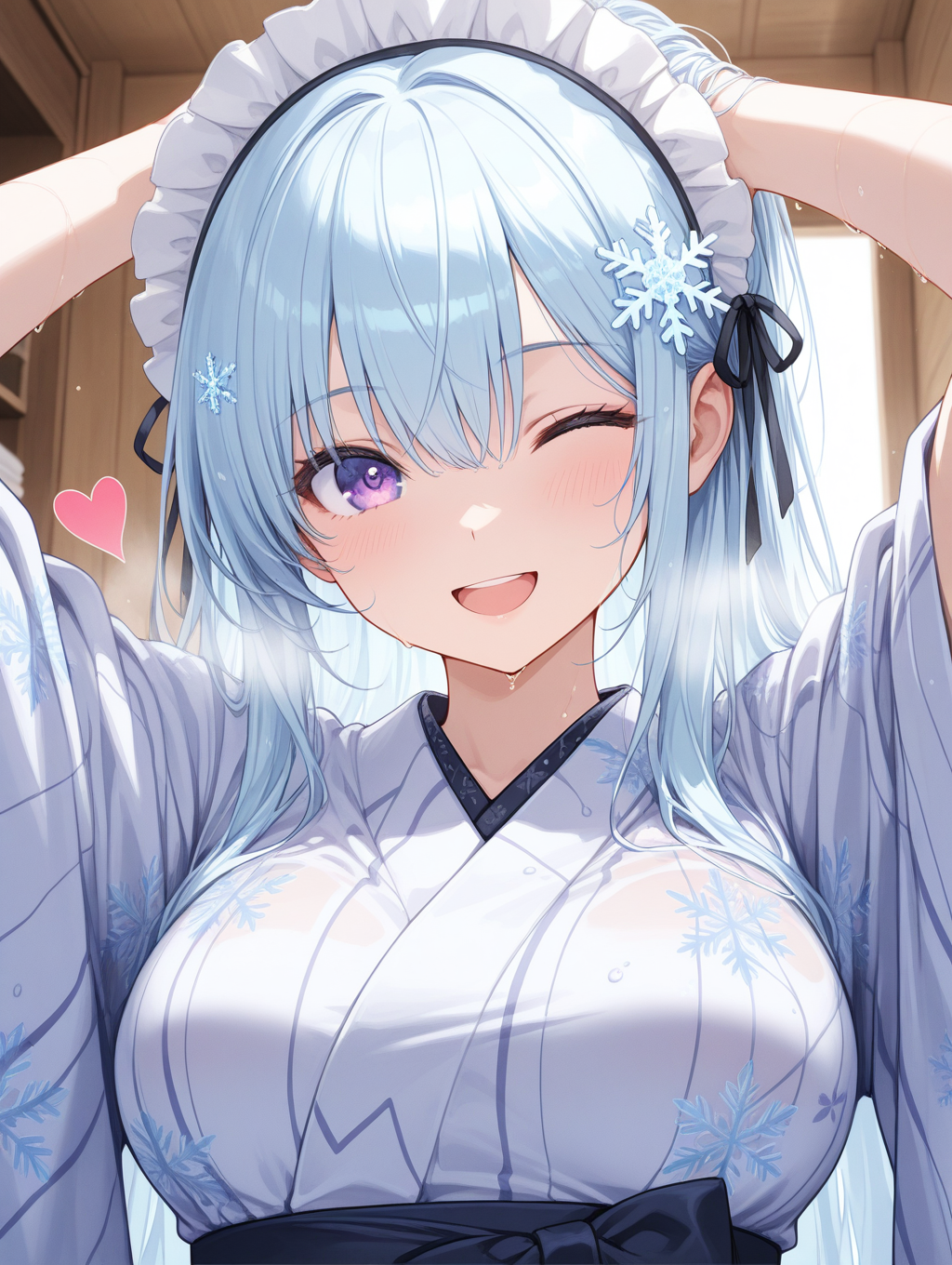 marisa家のスーパーメイドちゃん  温泉上がりに髪を乾かしている〇〇ちゃんシリーズ