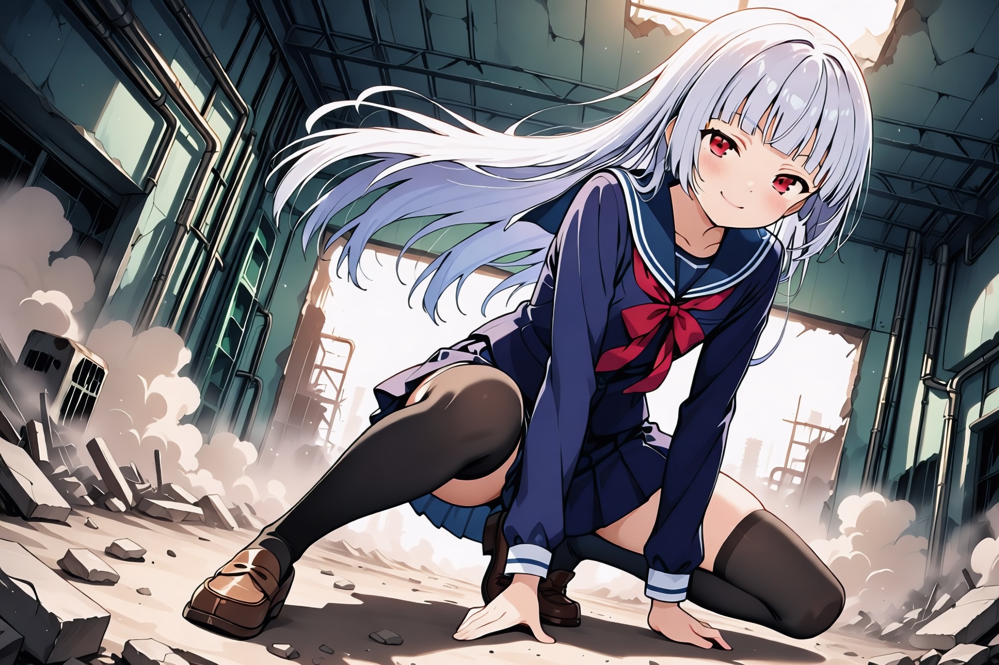 魔法少女は変身しない  ＃魔法（物理）少女 | の人気AIイラスト・グラビア