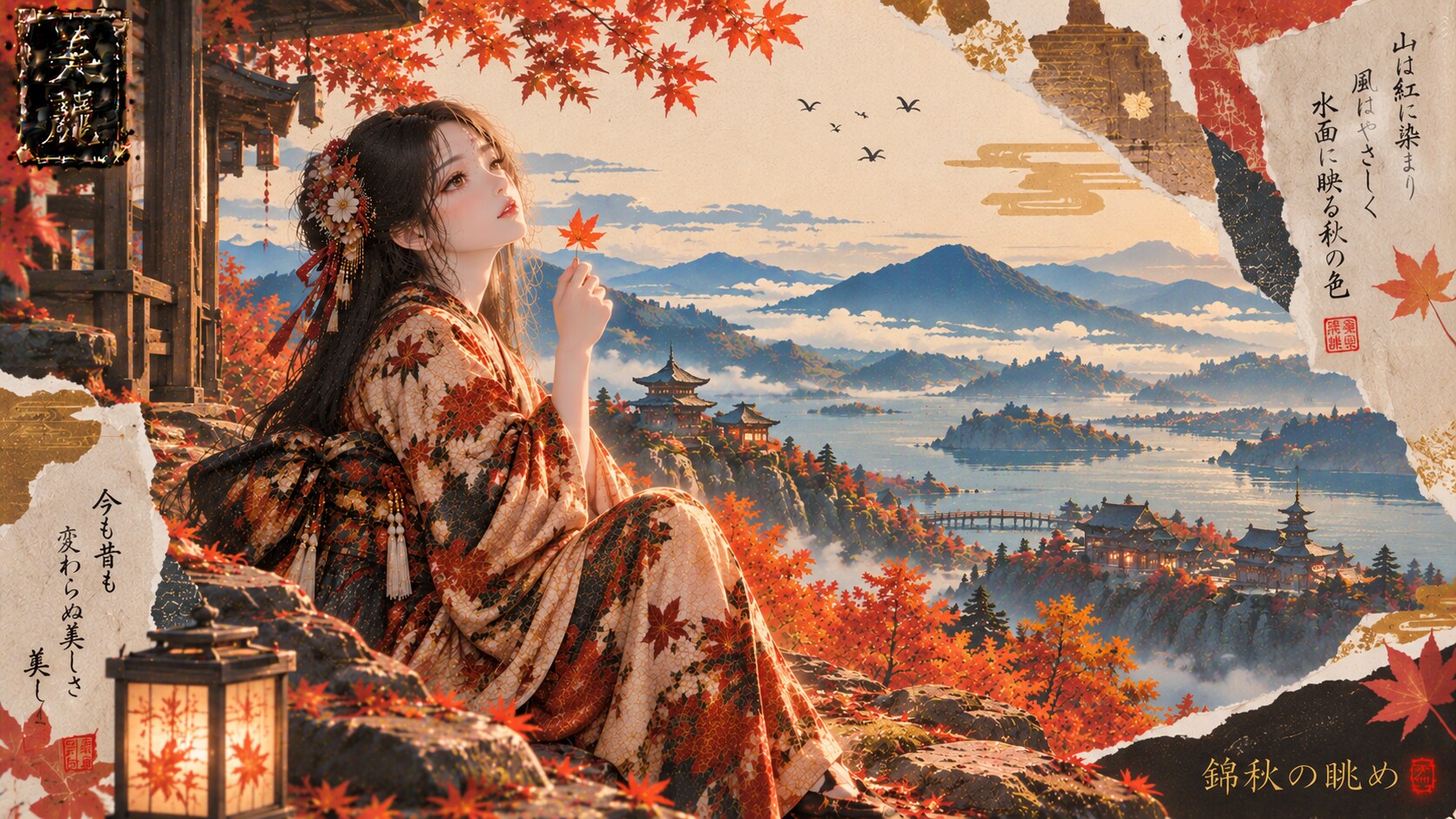 Beautiful Japanese-style illustration / 和風美麗イラスト #patreon #ChatGPT #kimono #wafuu #美麗 #和風 #美麗アート #be | の人気AIイラスト・グラビア