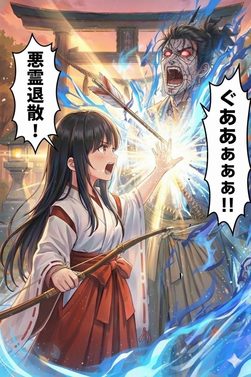 巫女さんの悪霊退散！ | の人気AIイラスト・グラビア