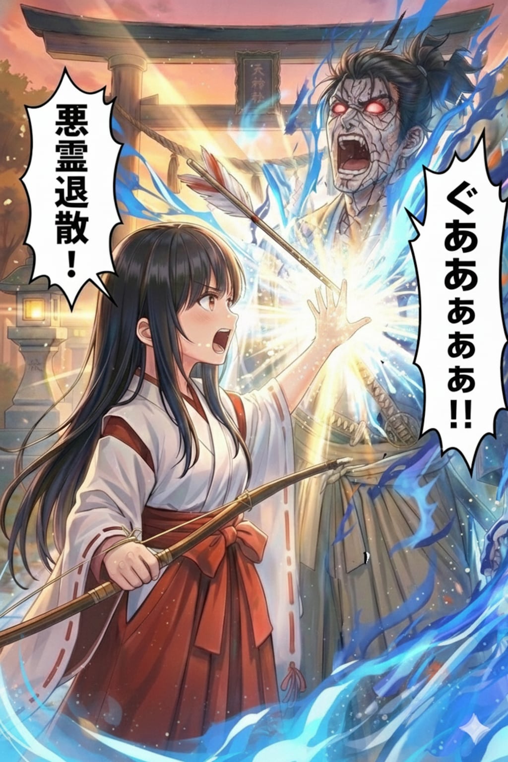 巫女さんの悪霊退散！