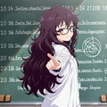 白衣で数学の授業 2枚目