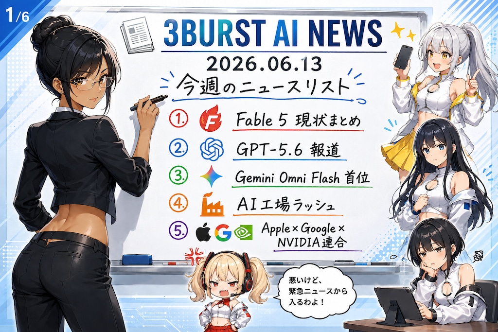 今週の、3BURST AI NEWS（2026.06.13）