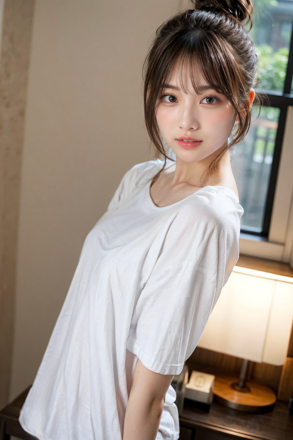 20241212 oversized white T-shirt ①