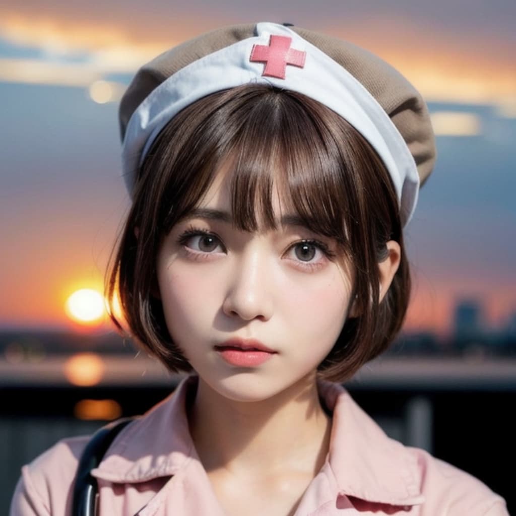 屋上でひと息入れるアヤちゃん