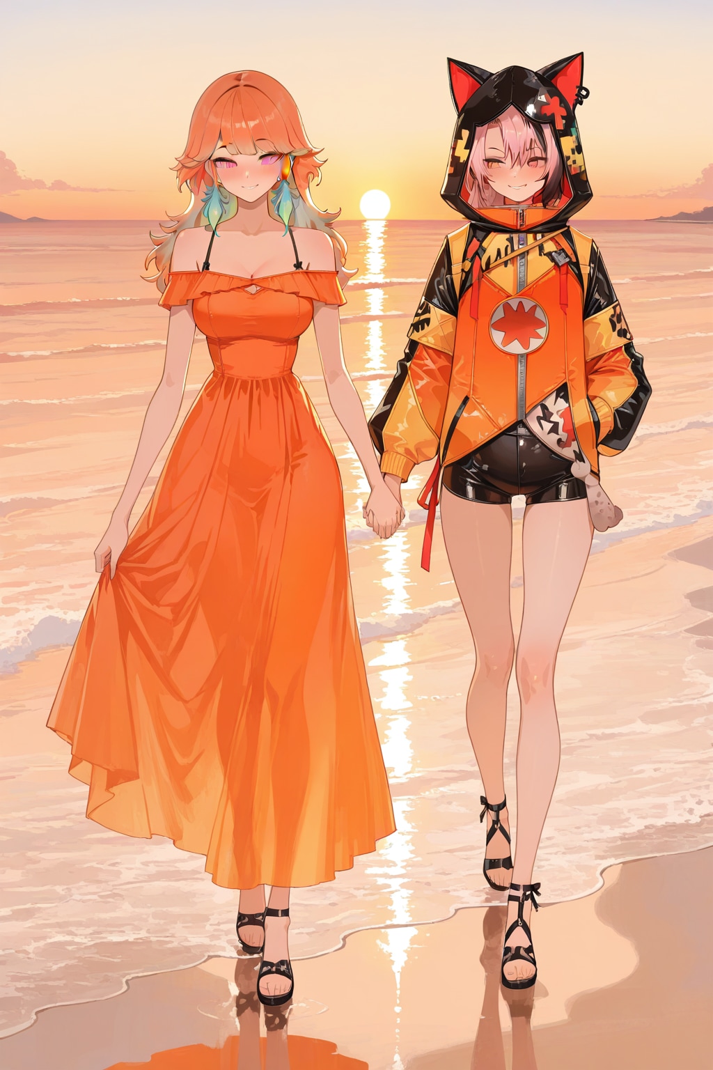 キアラ＆ジジ、夕暮れ