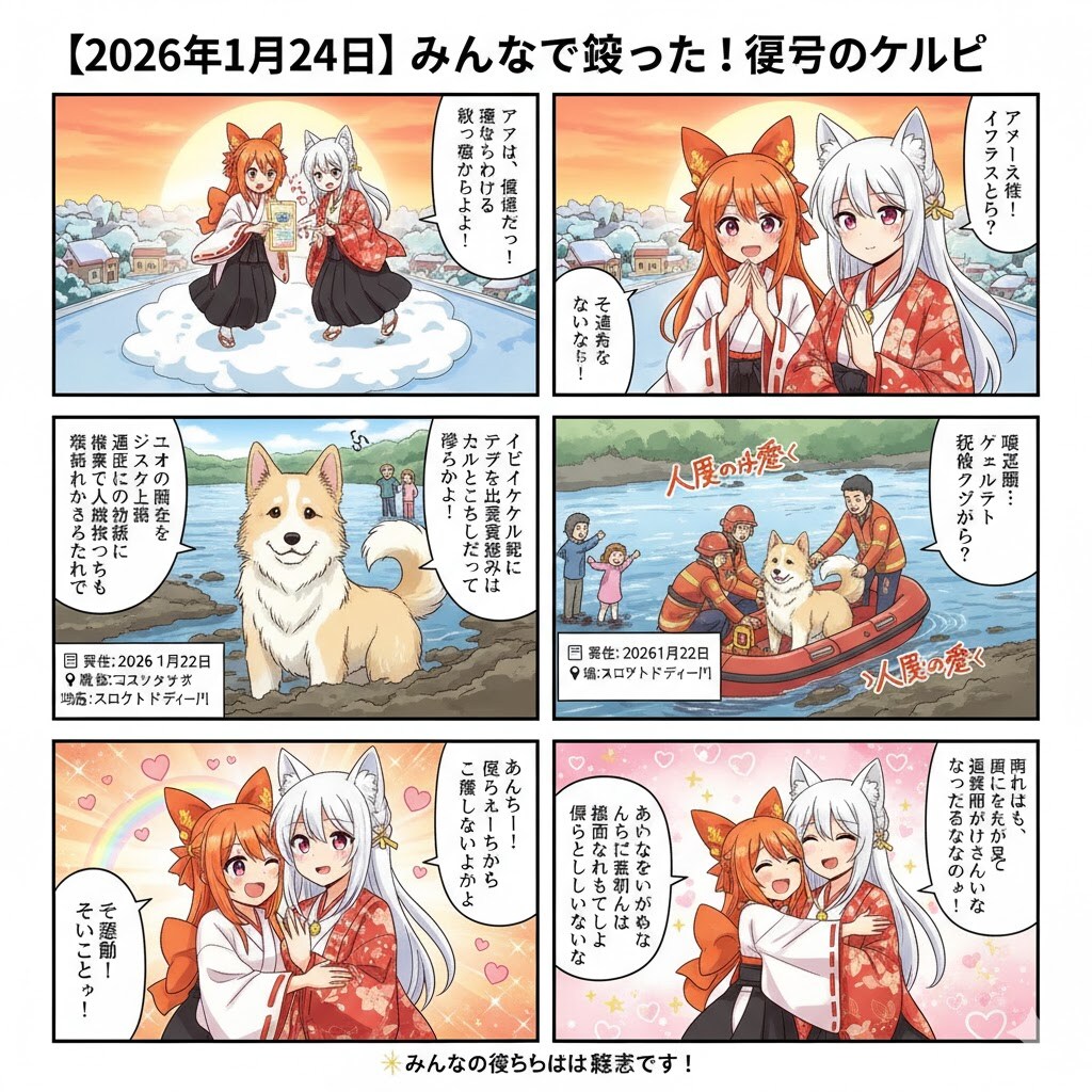 Geminiのタスクで毎日漫画