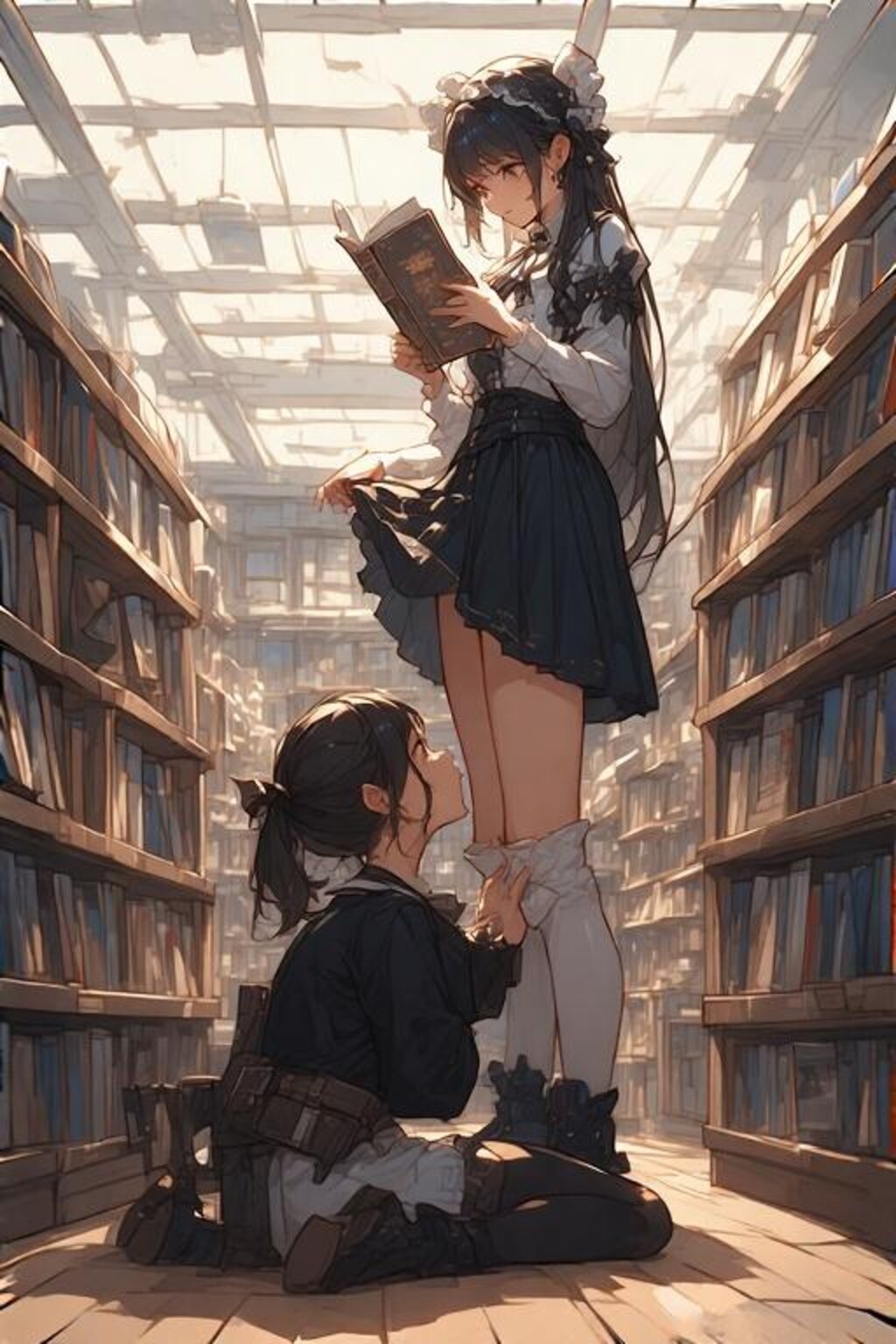 立ち読み客を覗く