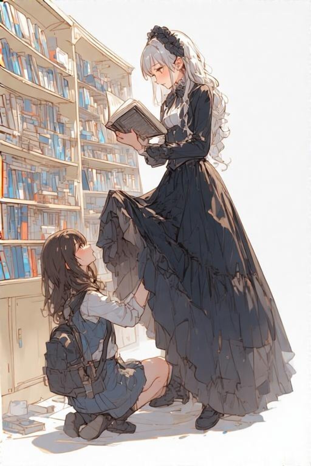 立ち読み客を覗く