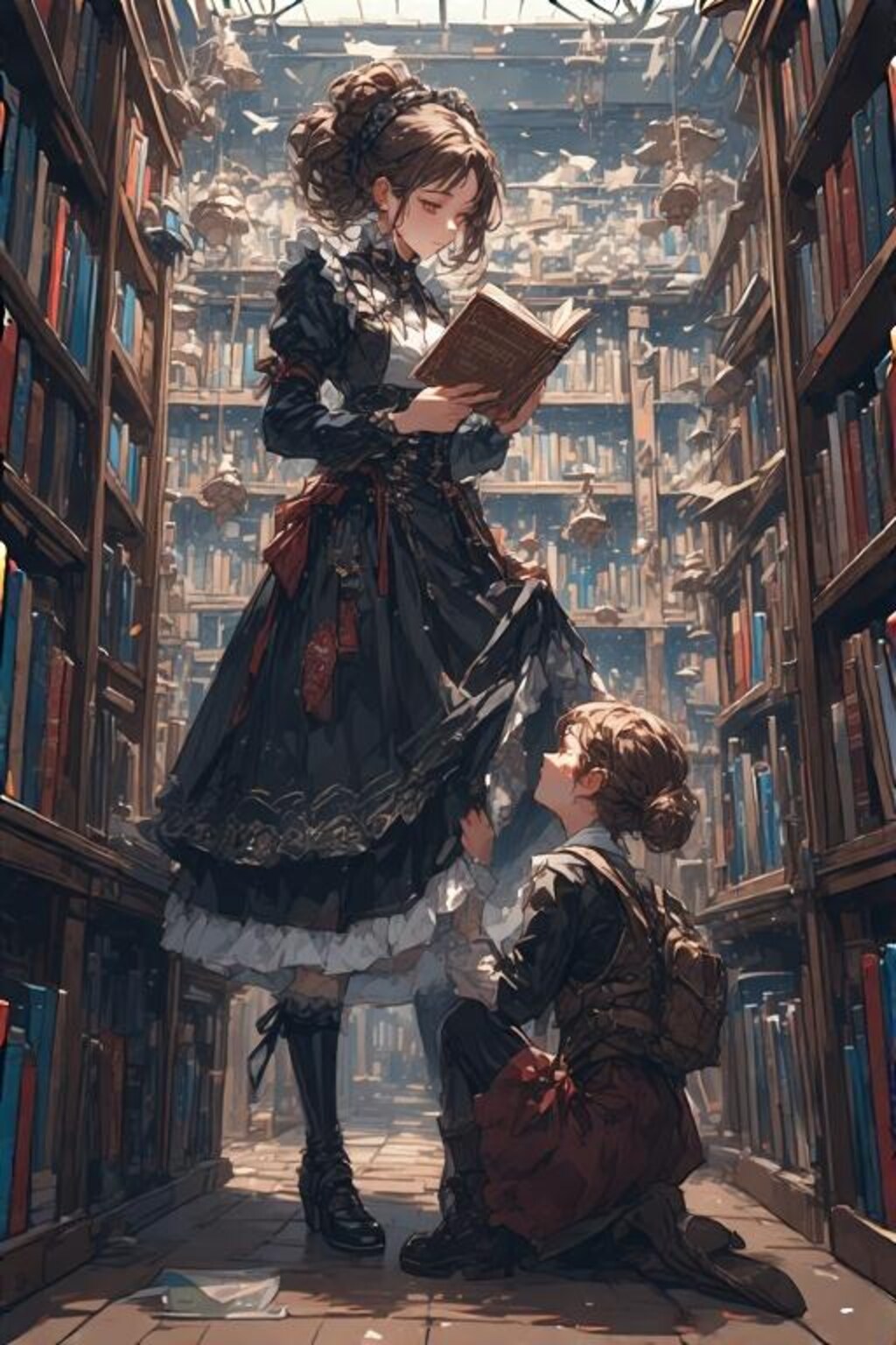 立ち読み客を覗く