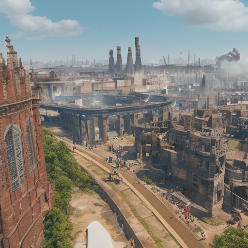 スチームパンク　風景