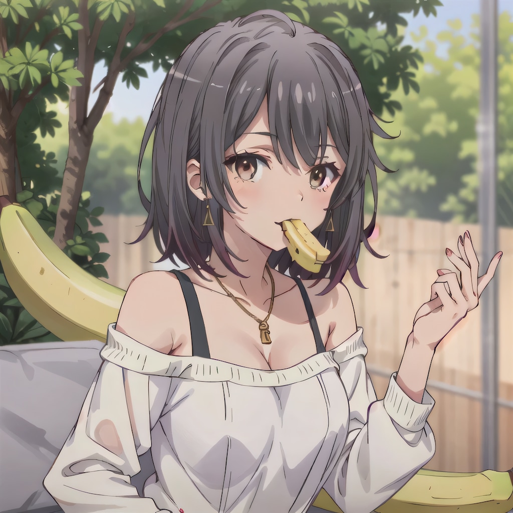 黒髪ボブで洋装の少女４