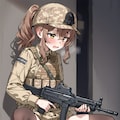 少女歩兵のおしっこ 2枚目
