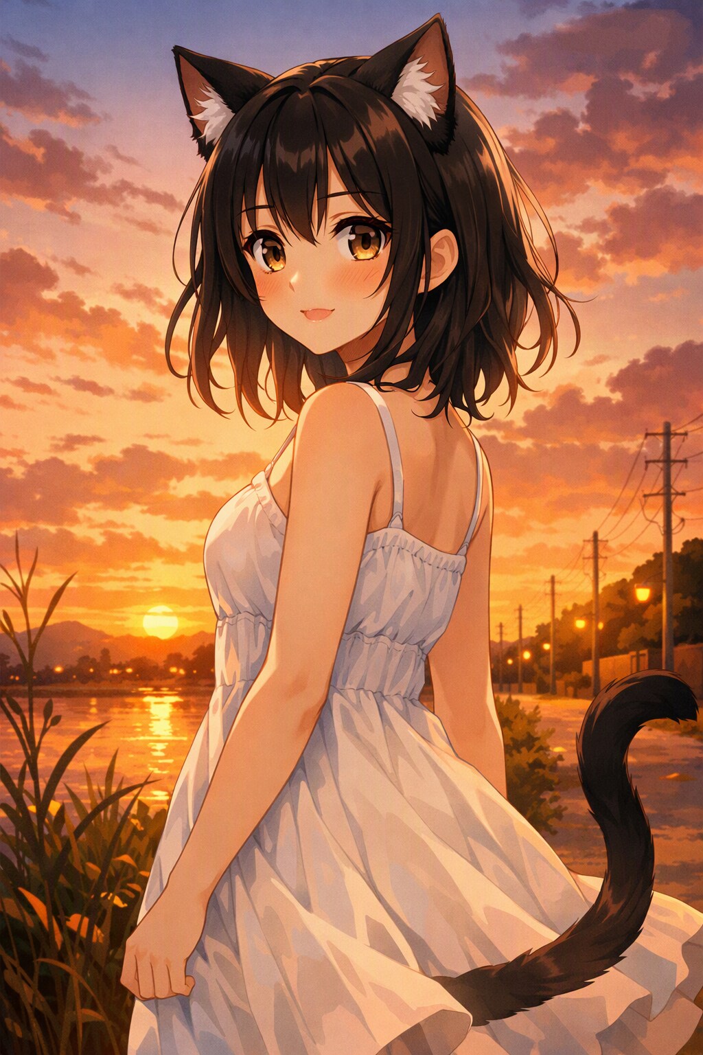 夏の夕暮れ
